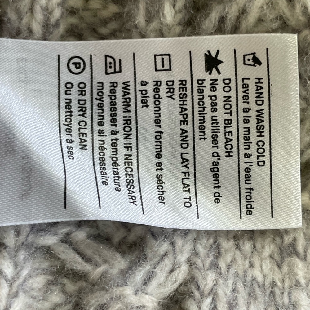 VINCE Oversized Cable-Knit Turtleneck Sweater Wool Cashmere Blend - Picture 14 of 14